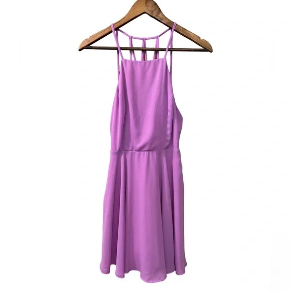 Lulu’s Strappy Together Orchid Purple Dress - Picture 4 of 9